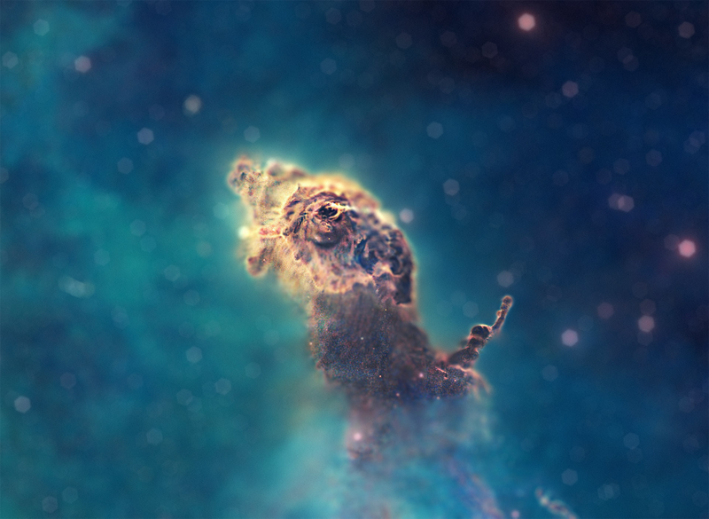 Illustration for article titled This is what the Universe would look like if it were a tiny model